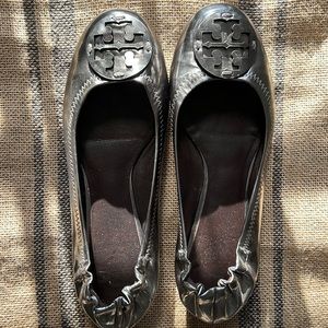 Silver Tory Birch ballet flats in size 7.5